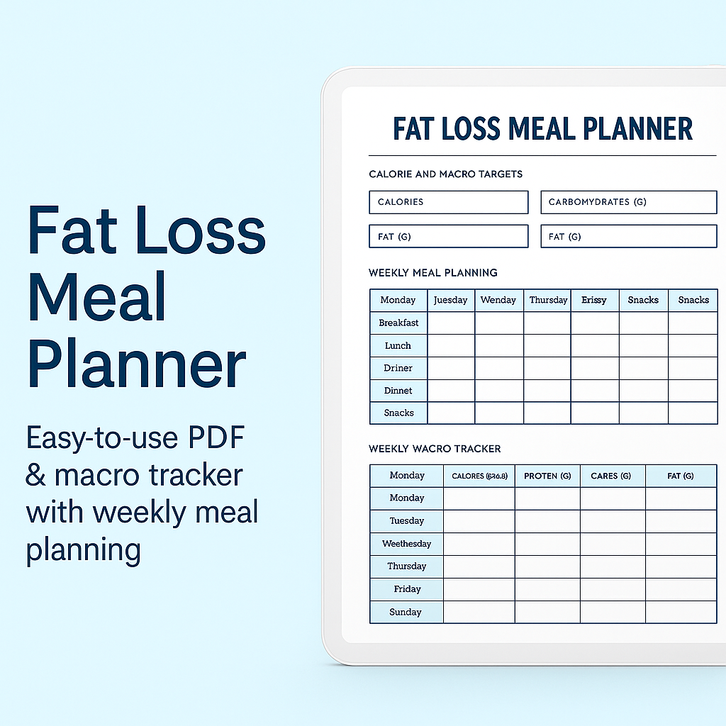 Fat Loss Meal Planner